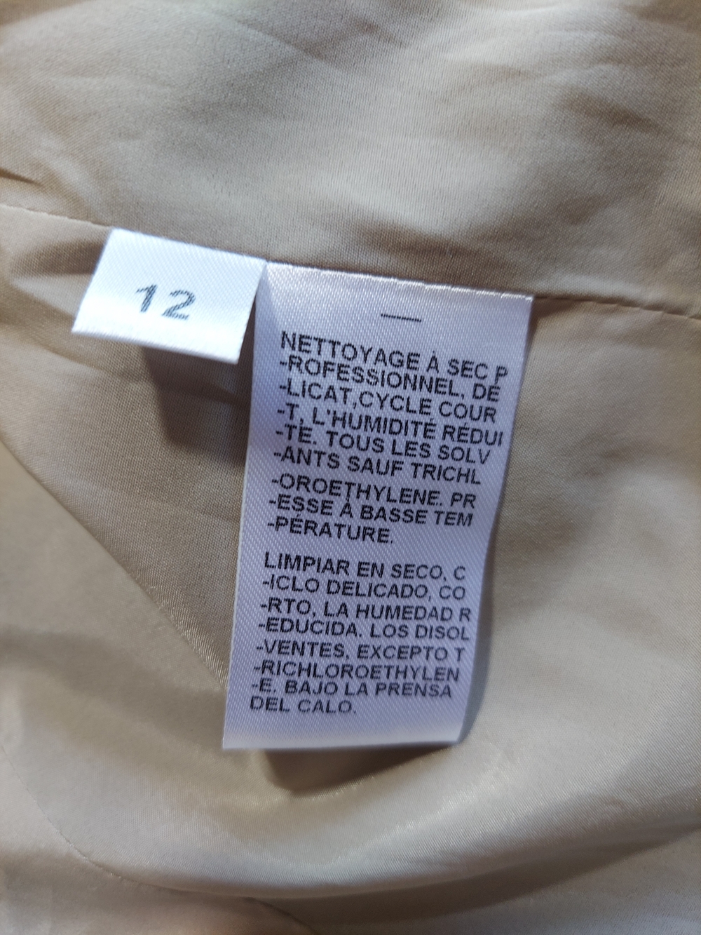 NWT Doncaster Beige Black Colorblock Zip Front Jacket Blazer Size 12 Career - Picture 9 of 10